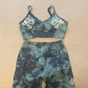 Darc Sport Green and Black Tie-Dye Set